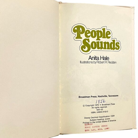 People Sounds Hardcover Anita Hale Childrens Fiction Picture Book Vintage 70s - Picture 3 of 6